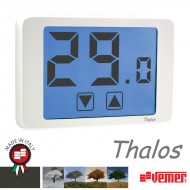 VEMER VE434700 THALOS 230 BIANCO TERMOSTATO TOUCH SCREEN DA PARETE